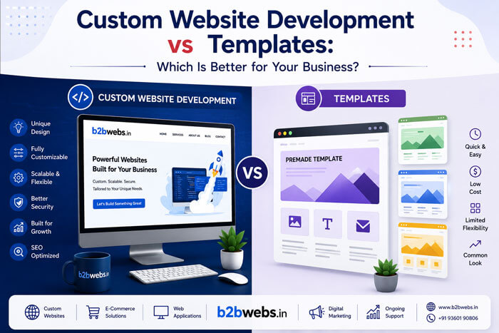 custom-website-development Custom Website Development vs Templates